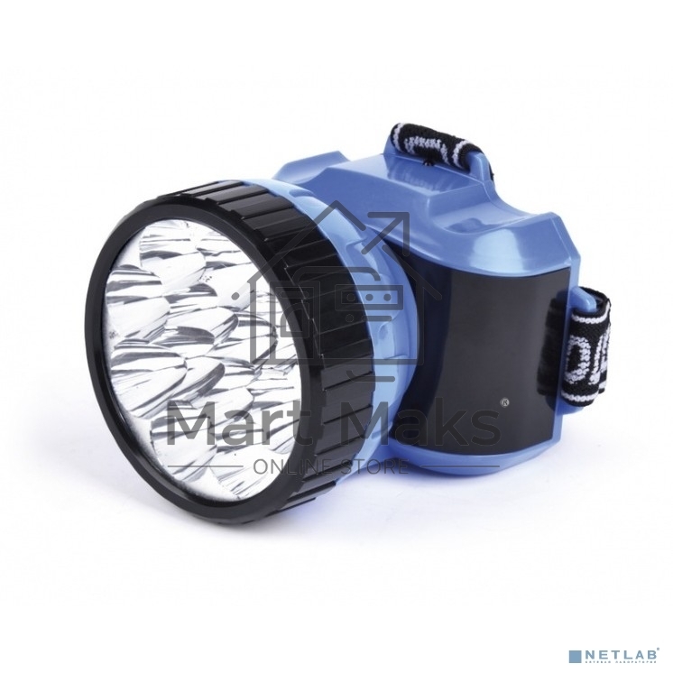 Аккумуляторный светодиодный налобный фонарь Smartbuy SBF-26-B 12 LED синий