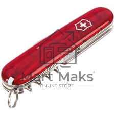 Нож перочинный Victorinox Spartan (1.3603.T) 91мм 12функций красный полупрозначный карт.коробка