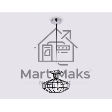 Светильник Ambrella light TR5850 BK/CL черный/прозрачный E27 max 40W D240*1200