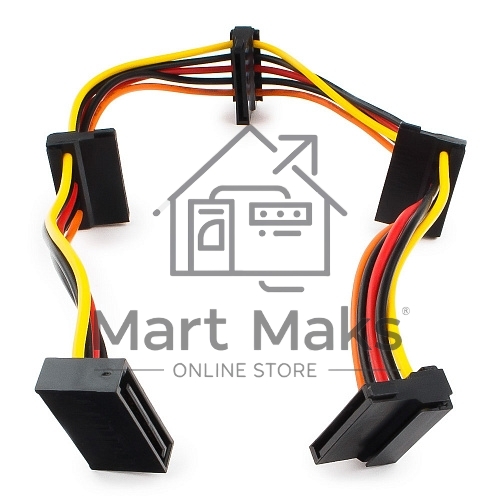 Кабель Cablexpert Кабеля питания SATA, 4x15pin(M)/15pin(F), 40см (CC-SATAMF-03)