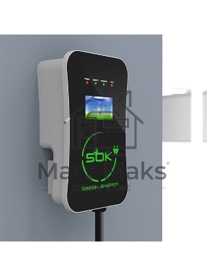 Зарядная станция S'OK Green Energy M3W Series Wallbox EV Charger SM3W10732542-0, 1-фаза, 7кВт (32А/ 220В), ocpp 1.6j, ip54