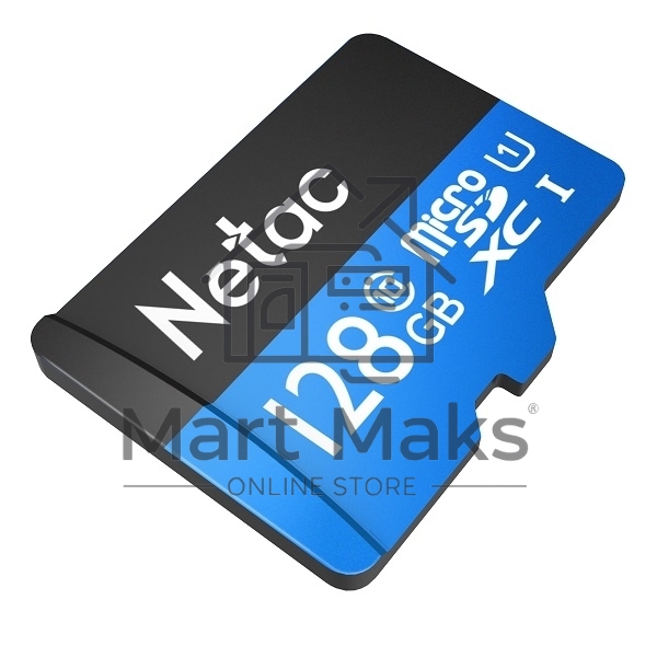 Флеш-Карта NeTac P500 Standard MicroSDXC 128GB U1/C10 up to 80MB/s, retail pack card only