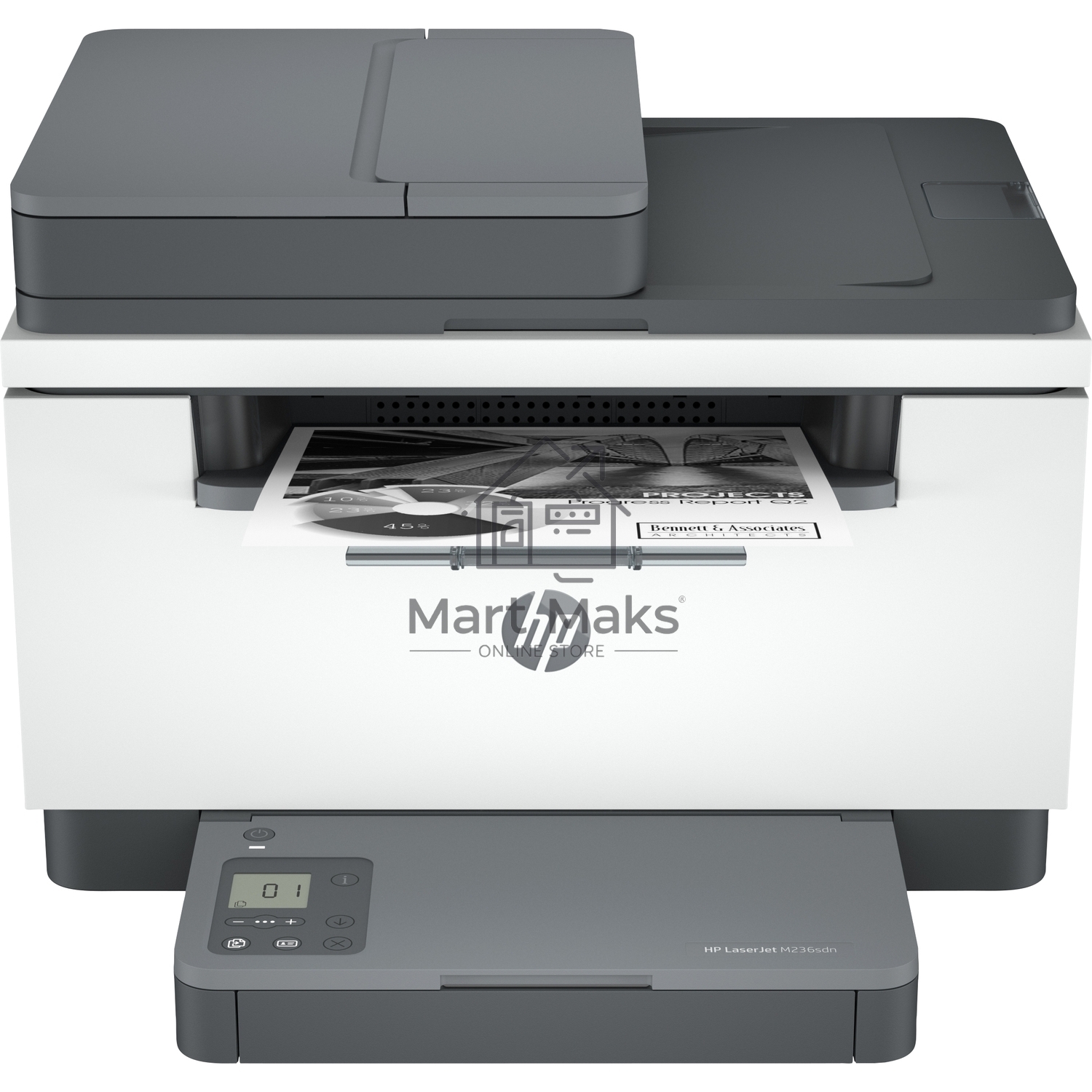 МФУ лазерный HP LaserJet M236sdw (9YG09A), A4, ч/б, печ. до 29 стр/мин., скан. до 19 стр/мин. (ч/б) 10 стр/мин. (цвет), 600 x 600 dpi, USB, RJ-45, Wi-Fi, BlueTooth, Air Print, Mopria