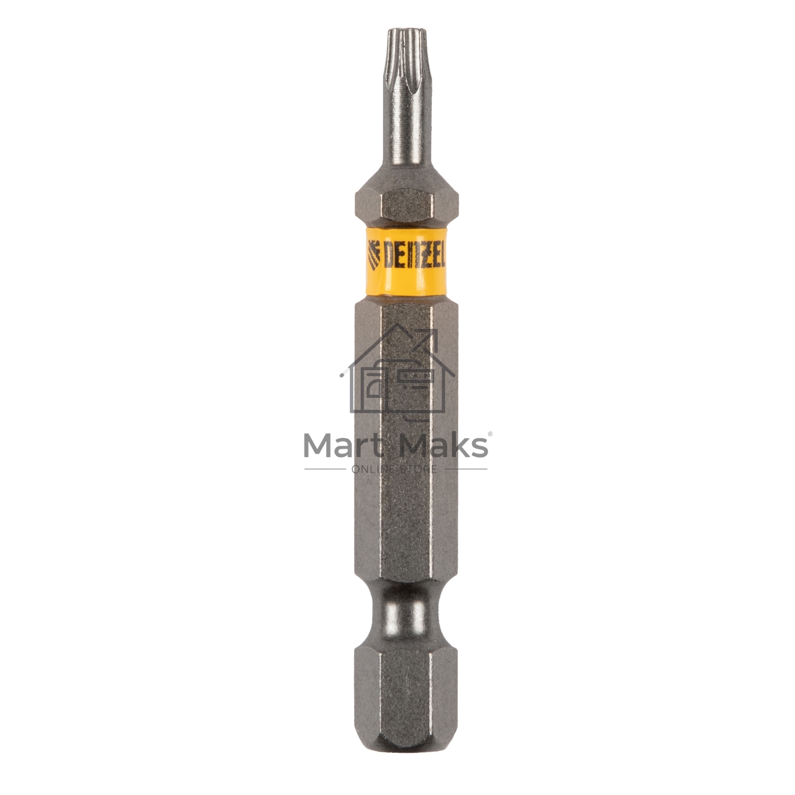 Набор бит TORX 10х50, сталь S2, шестигранный профиль, 10 шт. Denzel