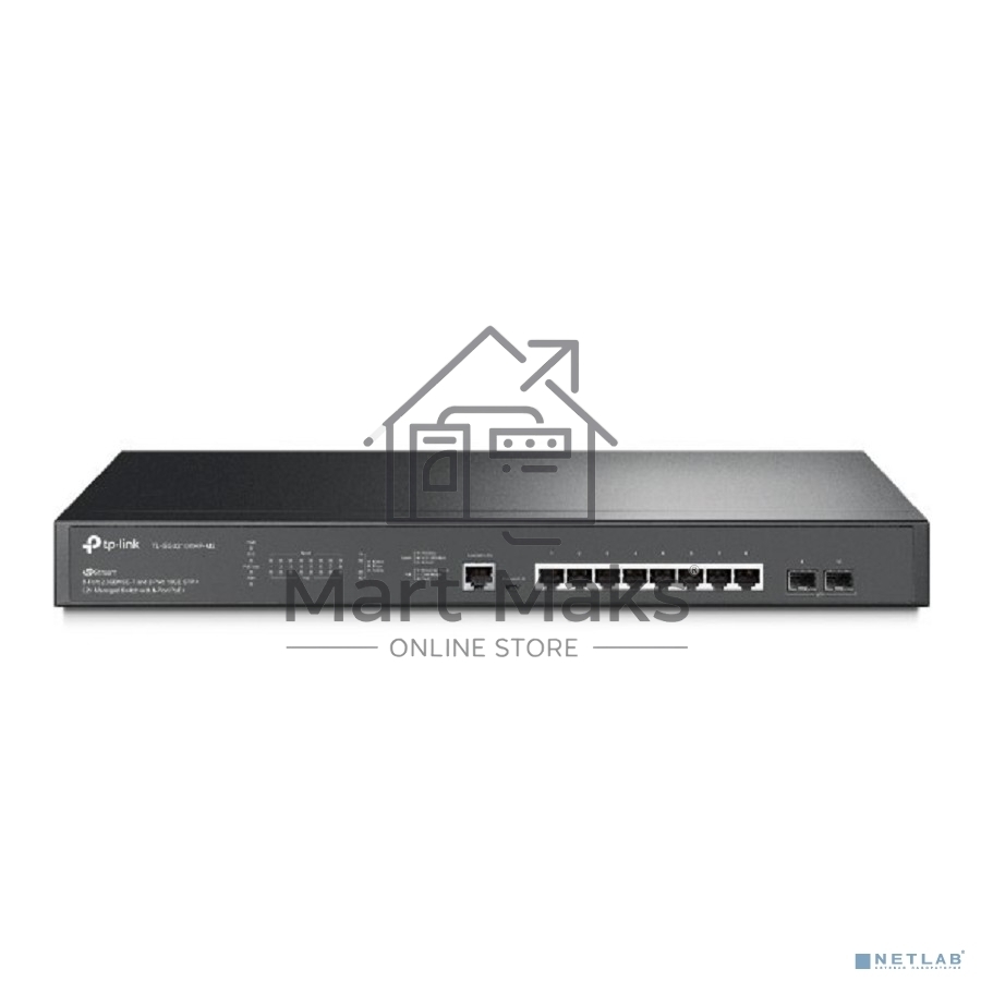Управляемый коммутатор TP-Link SG3210XHP-M2 JetStream уровня 2+ с 8 портами PoE+ 2,5 Гбит/с и 2 портами SFP+