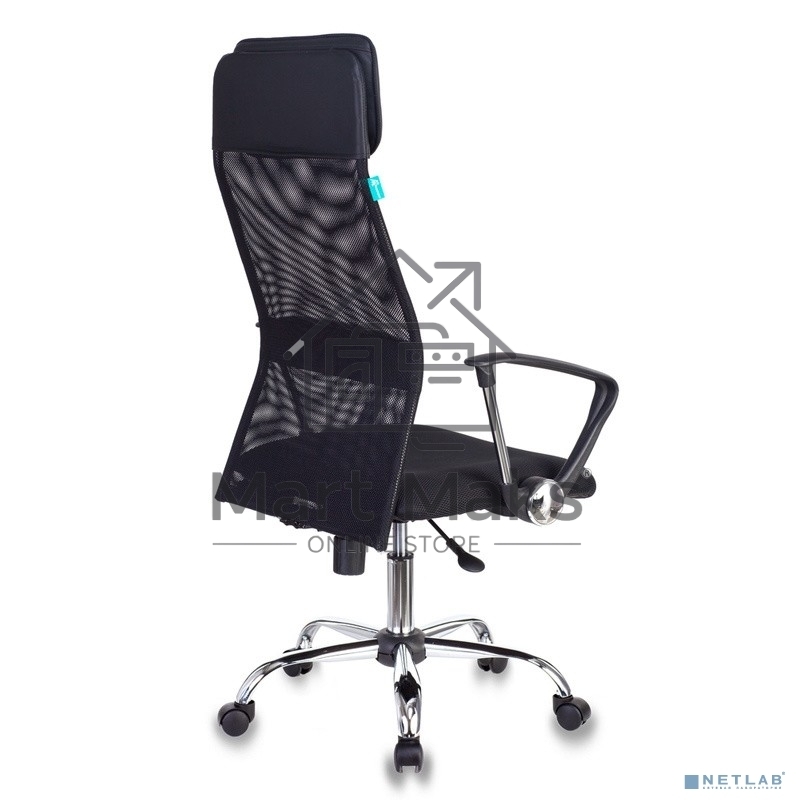 Кресло руководителя Бюрократ KB-6N/SL/B/TW-11 TW-01 TW-11 черный, сетка, крестовина хром