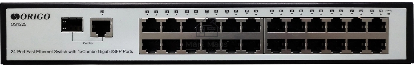 Неуправляемый 25-портовый коммутатор 100 Мбит/с ORIGO OS1225/A1A с гигабитным комбо-портом