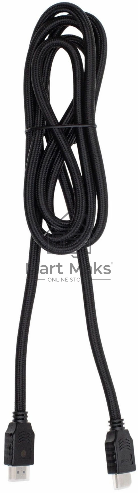 Кабель аудио-видео Cactus CS-HDMI.2-2 HDMI (m)/HDMI (m) 2м. Позолоченные контакты черный