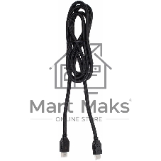 Кабель аудио-видео Cactus CS-HDMI.2-2 HDMI (m)/HDMI (m) 2м. позолоченные контакты черный