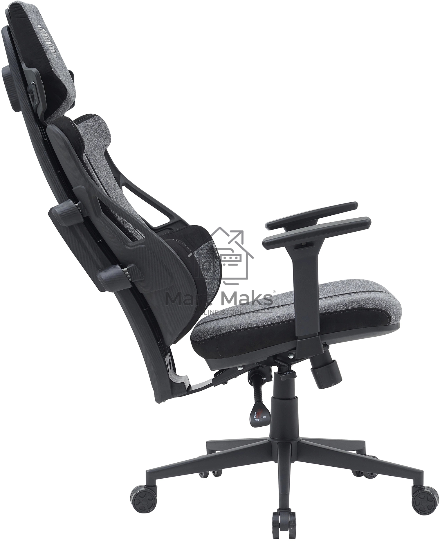 Кресло компьютерное Cactus CS-CHR-DUO-GYBK серый/черный