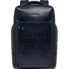 Рюкзак мужской Piquadro Blue Square CA6593B2/BLU2, кожа, темно-синий
