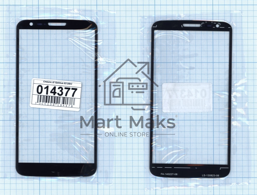 Стекло для LG G2 D802 черное