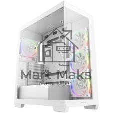 Компьютерный корпус Deepcool CG580 4F V2 WH без БП, боковое окно (панорама), 4x120мм ARGb PWM вентилятора, белый, ATX (R-CG580-WHADA4-G-2)