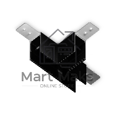 GL1036 BK черный коннектор T-образный для накладного шинопровода Magnetic 220V 105*75*52