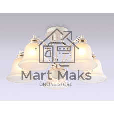 Светильник Ambrella light TR3050/5 WH/GD/FR белый/золото/белый матовый E27/5 max 40W D630*320
