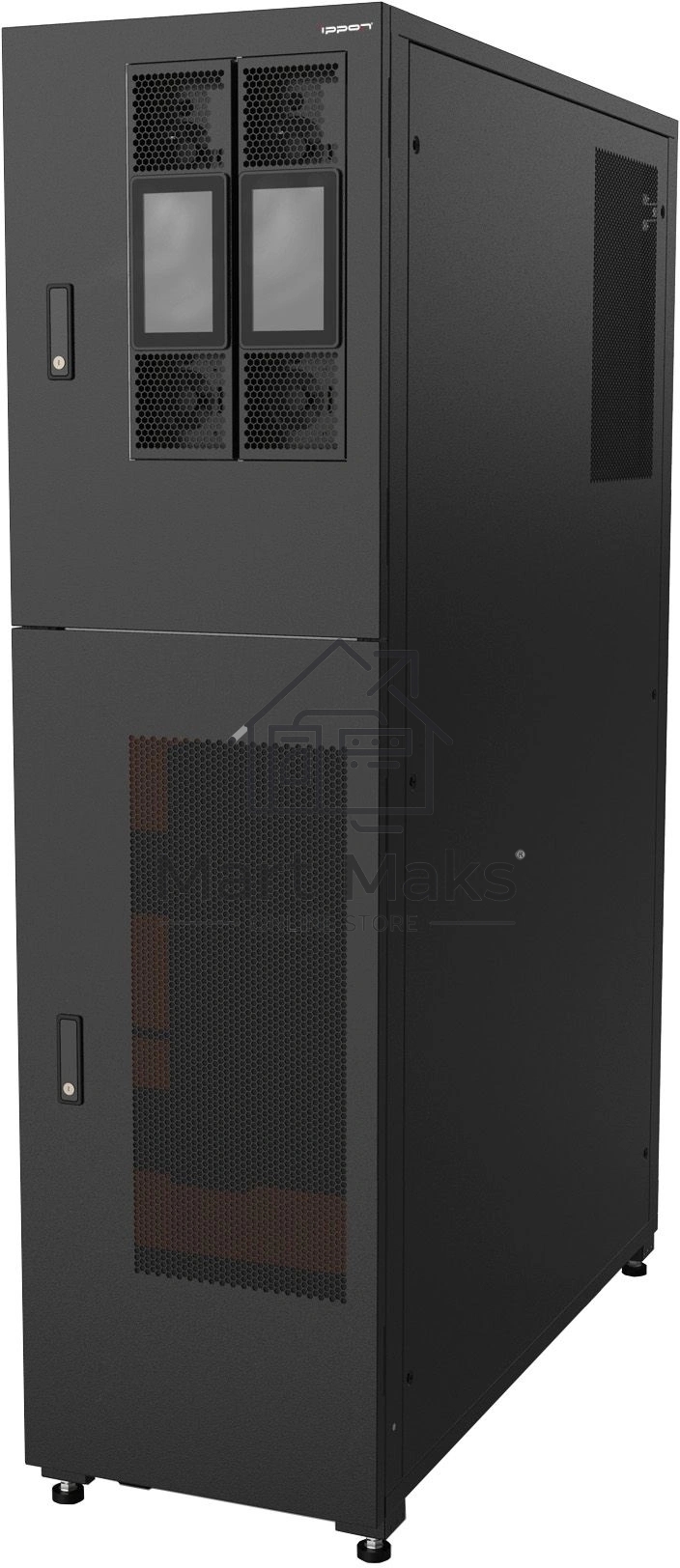 Шкаф системный Ippon Intatum RT Integrated Cabinet 2068220 напольный 1800 мм 470 мм 1200 мм черный