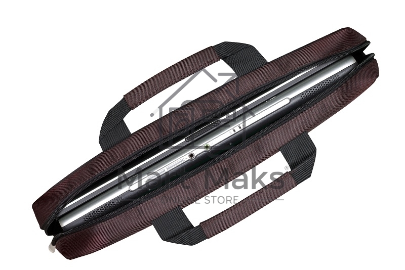 Сумка ExeGate EX212308RUS Start S15 Charcoal, темно-коричневая, полиэстер, для ноутбуков до 15.6