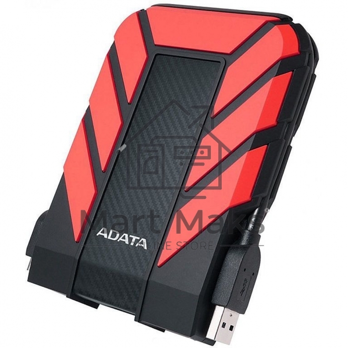 Внешний жесткий диск ADATA2Tb Adata HD710P AHD710P-2TU31-CRD черный/красный (2.5