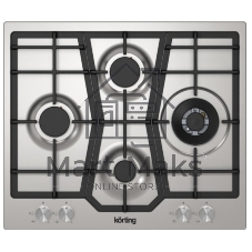 Газовая варочная поверхность Korting HG 631 CTX, 4 конфорки, нержавеющая сталь, 8300 Вт