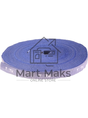 Хомут-липучка TWT шириной 20 мм, 30 м, синий