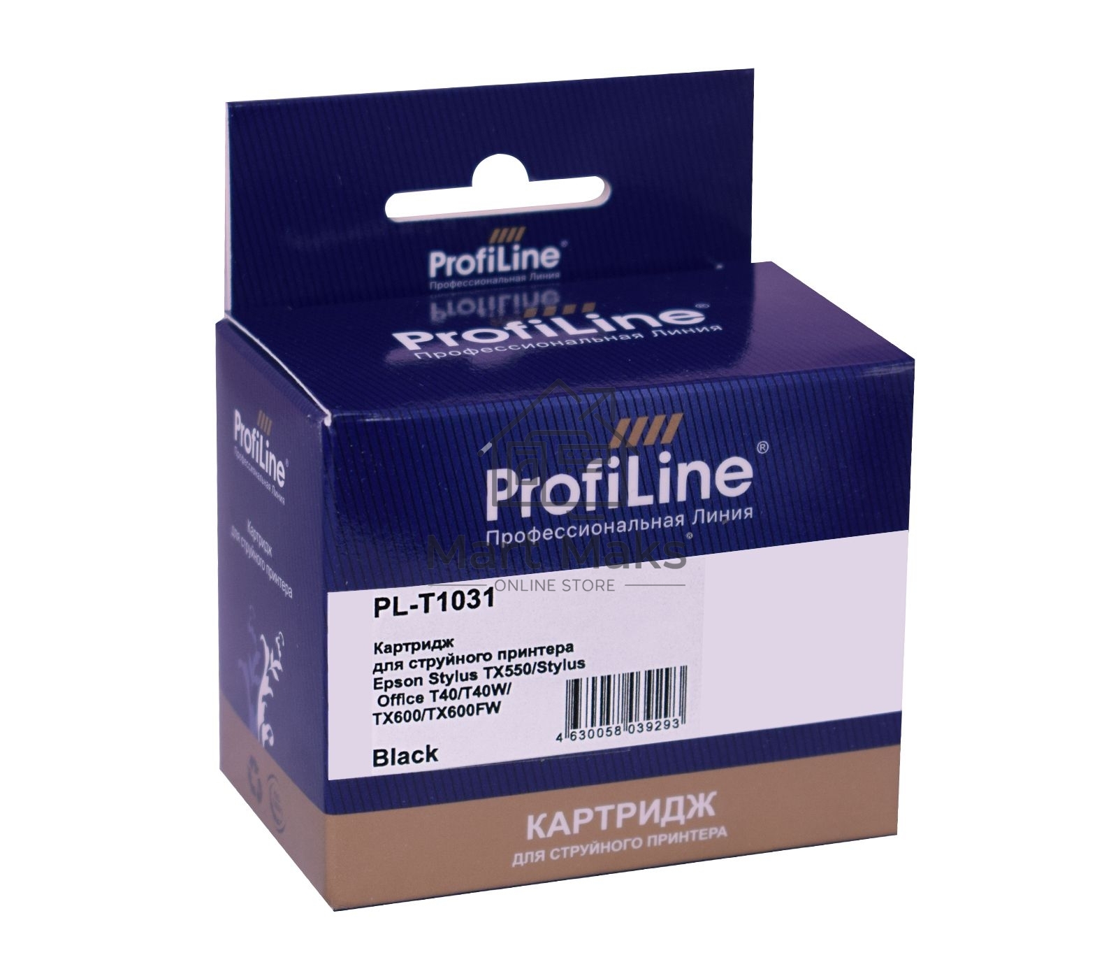 Картридж струйный ProfiLine PL-T1031 для принтеров Epson Stylus TX550/Stylus Office T40/T40W/TX600/TX600FW с чернилами Black 25,9 мл
