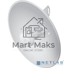 Точка доступа Ubiquiti ISP PBE-M2-400 10/100BASE-TX компл.:параболический отражатель/антенна/крепления/адаптер белый