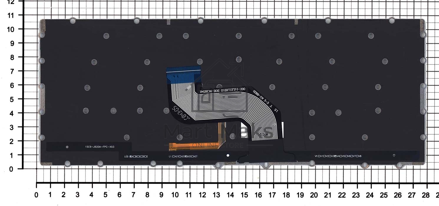 Клавиатура для ноутбука Asus Chromebook C302C C302CA черная с подсветкой