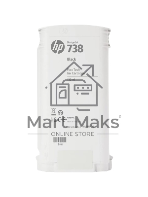 Картридж HP 738 для HP DesignJet T850, T950 MFP,черный, 130ml (ориг) 498N4A