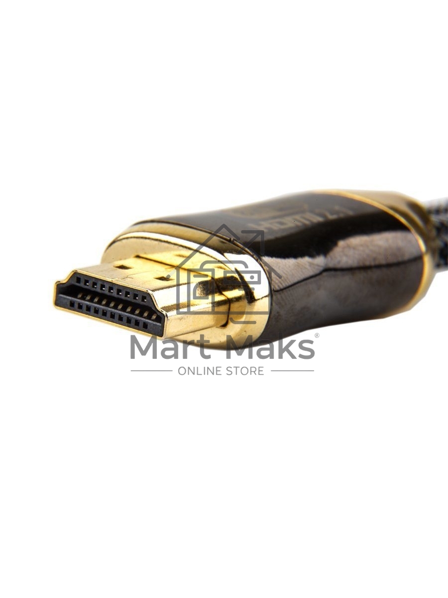 Кабель HDMI 19M/M,ver. 2.1, 8K@60 Hz 2m метал разъемы, нейлоновая оплетка Telecom <TCG300-2M>