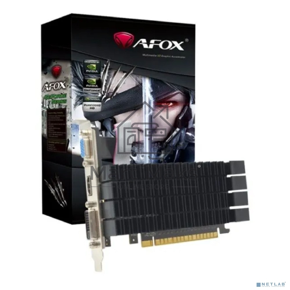 Видеокарта AFOX GT730 2G DDR3 64bit heatsink DVI HDMI