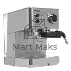 Кофеварка рожковая Sencor SES 4010SS серый, исп. кофе - молотый, 1.5 л, 1050 Вт, 15 бар