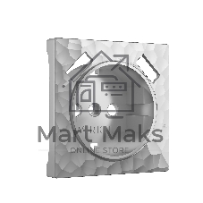 Накладка для розетки USB (серебряный)