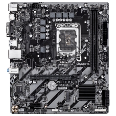 Материнская плата GIGABYTE H810M H, LGA1851, Intel H810, 2xDDR5, 4xSATA, 1xM.2, 1xPCIe 4.0 x16, 1xPCIe x1, HDMI, D-Sub, 1x1Gb LAN, 3x3.5 мм, 7.1, microATX