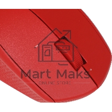Мышь беспроводная Logitech M280 красный, 1000 dpi, радиоканал, USB, кнопки - 3