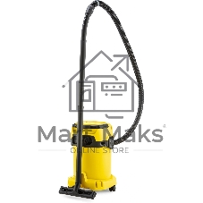 Строительный пылесос Karcher WD 3 V-17/4/20 1000Вт (уборка: сухая/влажная) желтый