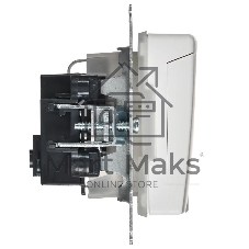 Розетка с з/к/ш с кр. 16А IP44 РСбш10-3-44-БрАБ а/б IEK. BRITE