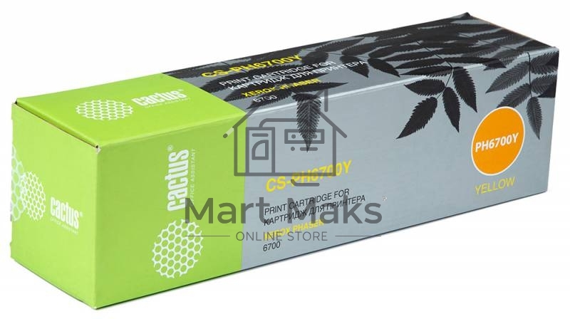 Картридж лазерный Cactus CS-PH6700Y (106R01525) CS-PH6700Y желтый (12000 стр.) для Phaser 6700