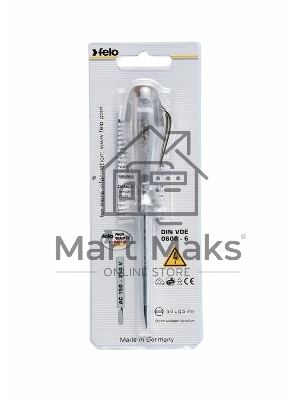 Отвертка тестер напряжения 3.0х0.8х70 Felo 36140001