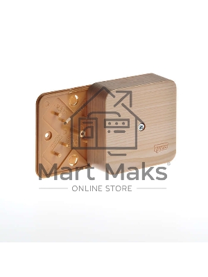 Коробка универсальная для кабель-каналов 80х80х25 сосна (светл. основа) IP40 Рувинил 65005-27М