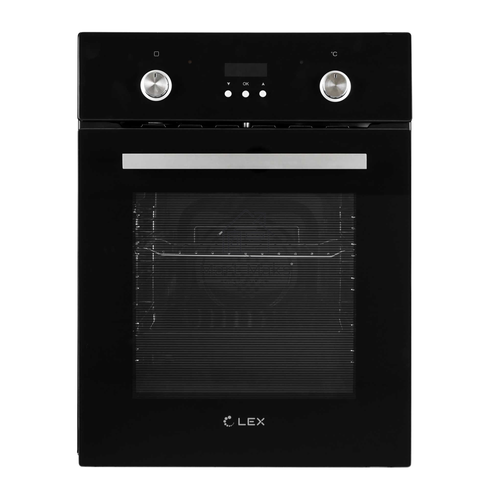 Духовой шкаф LEX EDP 4571 BLобъем 55л, LED таймер, 7 функций, встраиваемый