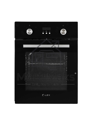 Духовой шкаф LEX EDP 4571 BLобъем 55л, LED таймер, 7 функций, встраиваемый