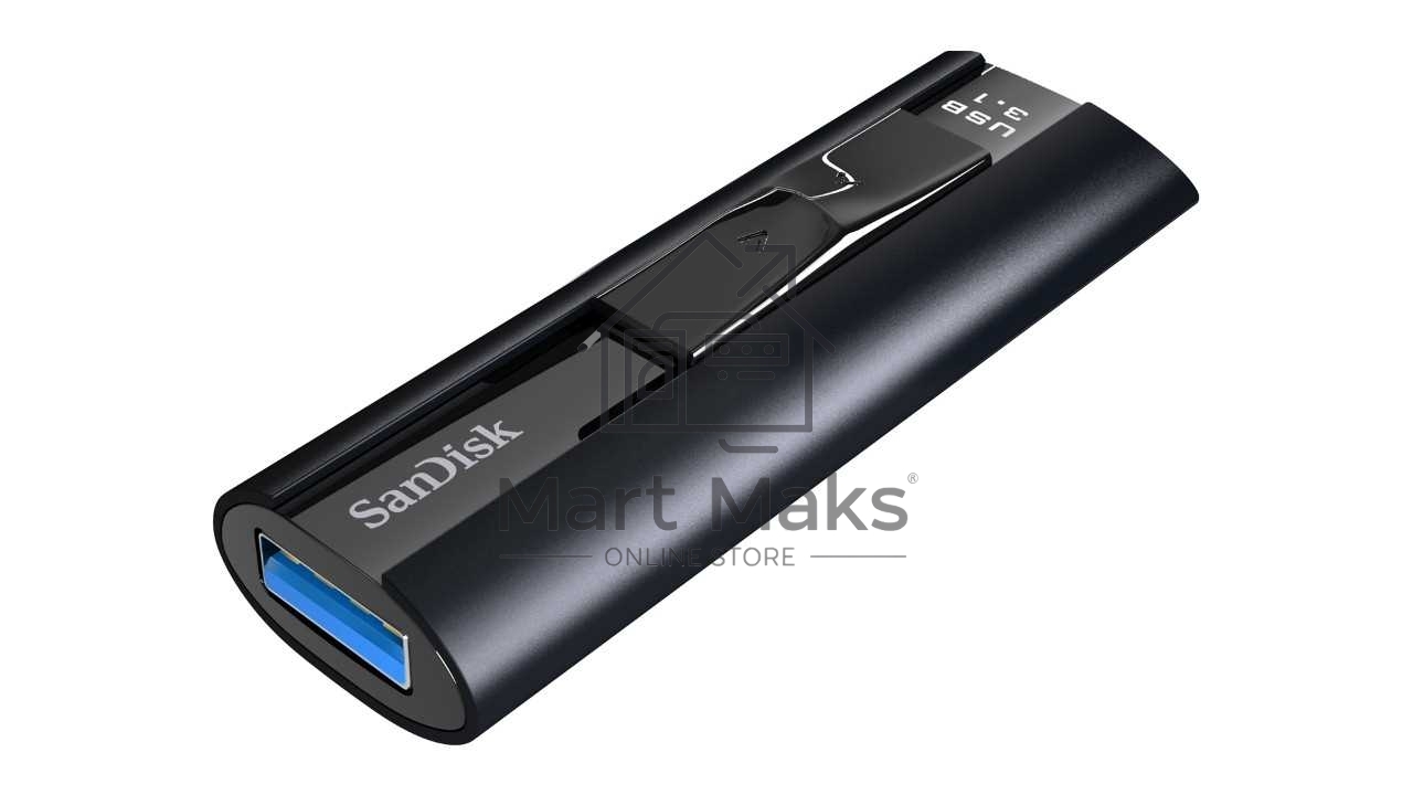 Флешка USB R/W R/W 256GB SanDisk CZ880 Cruzer Extreme Pro, USB 3.1, Металлич., черный