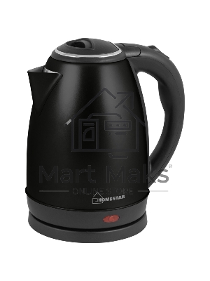 Чайник электрический Homestar HS-1010 (1,8 л) стальной черный