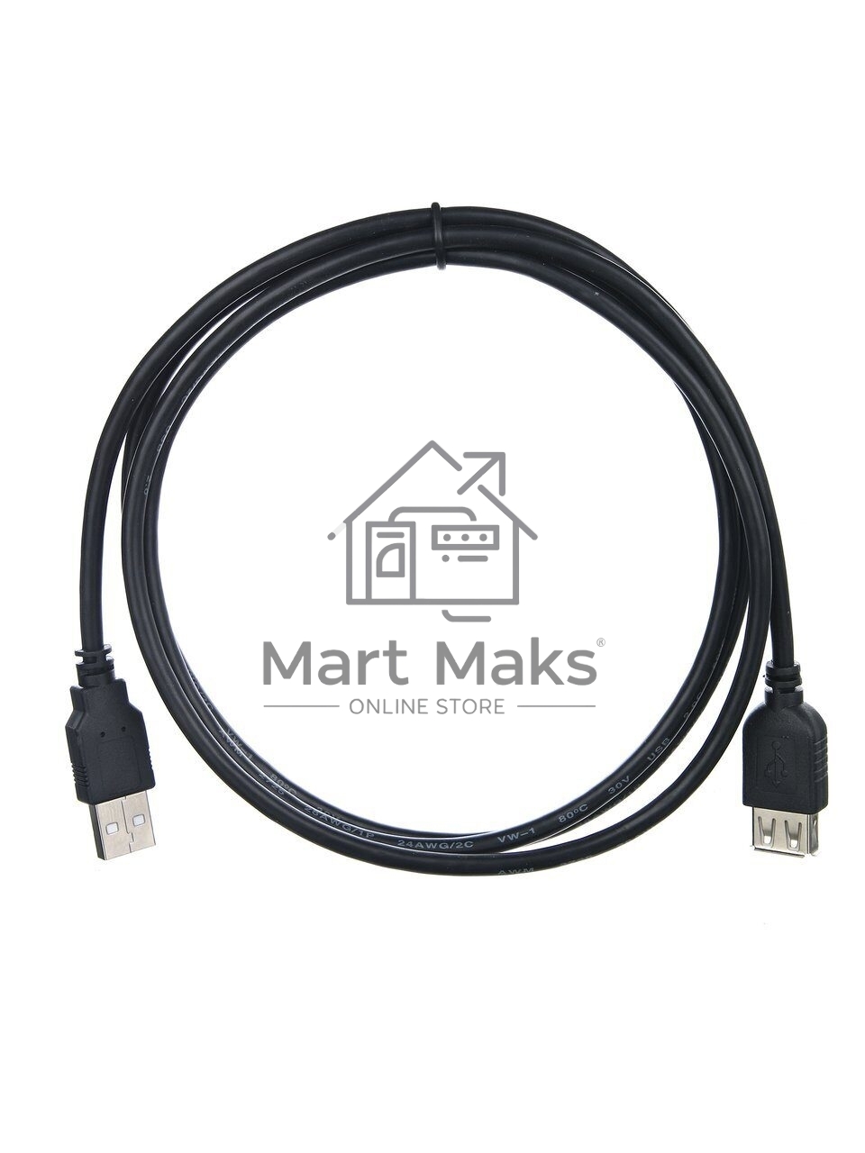 Кабель удлинительный TELECOM USB2.0 <Am-->Af> 1,5 м черный <TUS6990-1.5M>