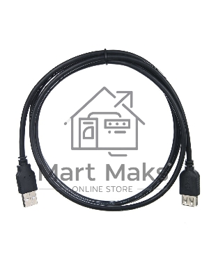 Кабель удлинительный TELECOM USB2.0 <Am-->Af> 1,5 м черный <TUS6990-1.5M>