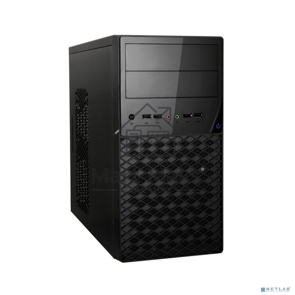 Компьютерный корпус Exegate EX284028RUS Minitower BA-203U Black, mATX, <AA350, 80mm>, 2*USB+1*USB3.0, Audio