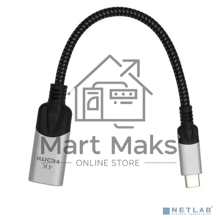 Адаптер USB 3.1 Type-Cm --> HDMI A(f) 4K@60Hz, 0.15m,Alum,VCOM