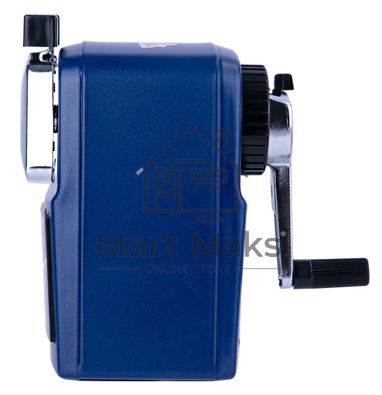 Точилка для карандашей механическая Deli 71156BLUE, 1 отверстие, металл, синий