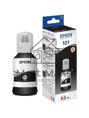 Картридж струйный Epson L101 C13T03V14A черный (127мл) для Epson L4150/L4160/L6160/L6170/L6190