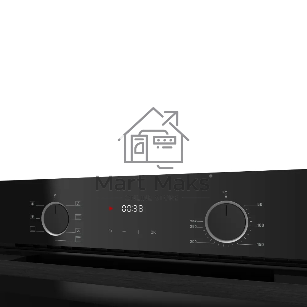 Встраиваемый духовой шкаф Kuppersberg HF 608 B 60 см, 80 л, High-Tech, 6 режимов, паровая очистка, черный